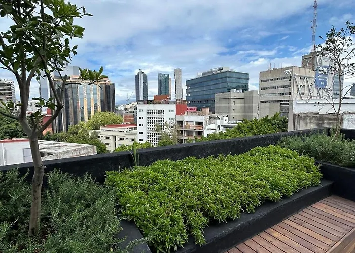 Roma Norte, Pool, Gym, Rooftop, Coworking, Balcony & Parking Apartment