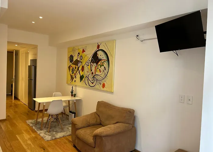 Apartment Roma Norte, Pool, Gym, Rooftop, Coworking, Balcony & Parking