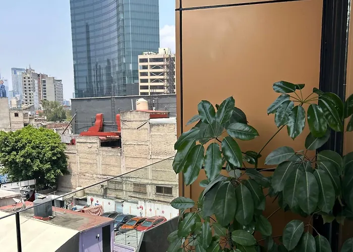 Roma Norte, Pool, Gym, Rooftop, Coworking, Balcony & Parking Apartment *