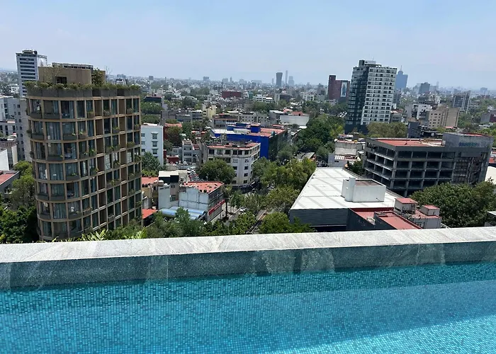 Roma Norte, Pool, Gym, Rooftop, Coworking, Balcony & Parking